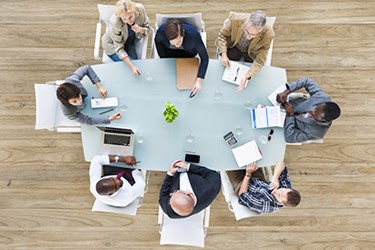 Aerial View of business meeting 450x300 Aerial View of business meeting 450x300