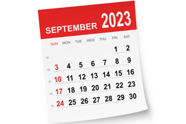 September 2023 calendar-GettyImages-1421228313
