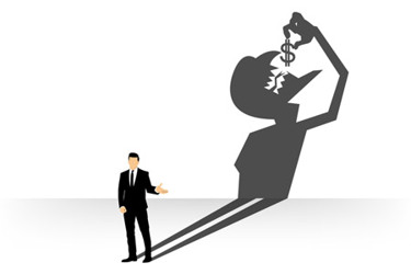 Businessman and devil eating money-GettyImages-1212882745 Businessman and devil eating money-GettyImages-1212882745