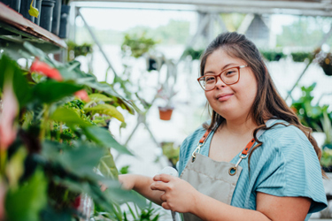 Woman with down syndrome-GettyImages-1425211309