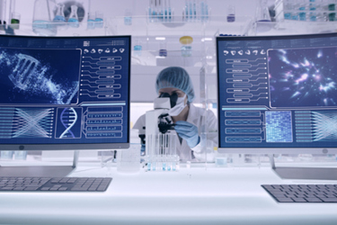 feamle studying dna samples-GettyImages-1295493003