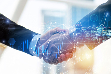 handshake partnership working together handshake partnership working together