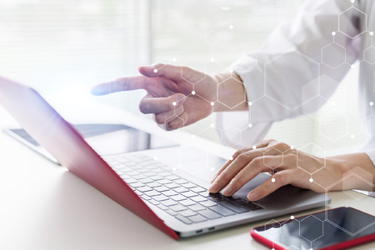 Science technology concept Laboratory Examination Research iStock-1180547351