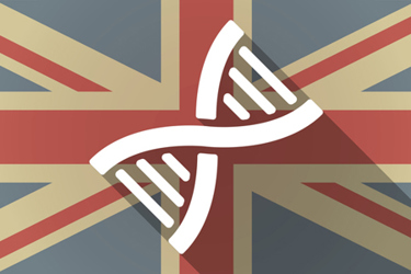 UK flag icon with a DNA sign-GettyImages-478760944